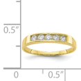 thumbnail image 2 of 10K Yellow Gold CZ Cubic Zirconia Polished Child'S Ring, 2 of 2