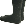 thumbnail image 3 of Lian LifeStyle Big Girl's 1 Pair Exceptional High Crew Wool Socks Non Slip, Cozy and Cool HR1412 Size 6-9 (Black), 3 of 3