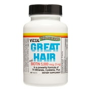 Vitol Great Hair Biotin, 60 Ct