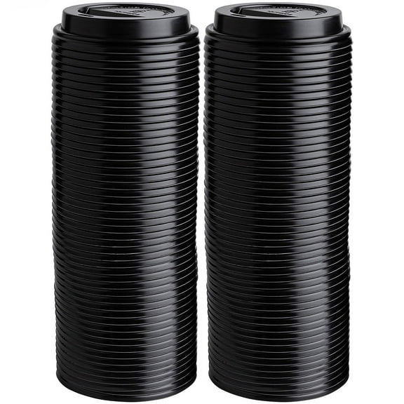 100 Pack Lids for 8oz Paper Hot Cups - Coffee Cup for Cold or Hot Drinks, Tea