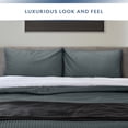 thumbnail image 4 of Queen Size 400 Thread Count Cotton Pillowcases Set of 2, Solid Percale Envelope Closure Pillow Cases by SimpleField - Soft, Smooth & Breathable (Dark Gray, 20 x 30 inches), 4 of 6