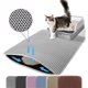 thumbnail image 1 of Alfombrilla de arena para gatos Petinstinct de doble capa, color gris, 1 of 8