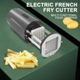 thumbnail image 3 of Electric French Fry Cutter, Professional Commercial Automatic French Fry Cutter Stainless Steel with 1/2 & 3/8 Inch Blade, Vegetable Cutter, Electric, 3 of 6