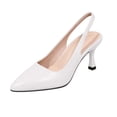 thumbnail image 2 of Byworldtasic Womens Slingback Kitten Heels Closed Pointed Toe Wedding Party Dress Pumps High Heels Shoes, 2 of 9