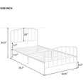 thumbnail image 4 of Platfor etal Bed, Twin Sizes,Bed Frame for Bedroom, 4 of 7