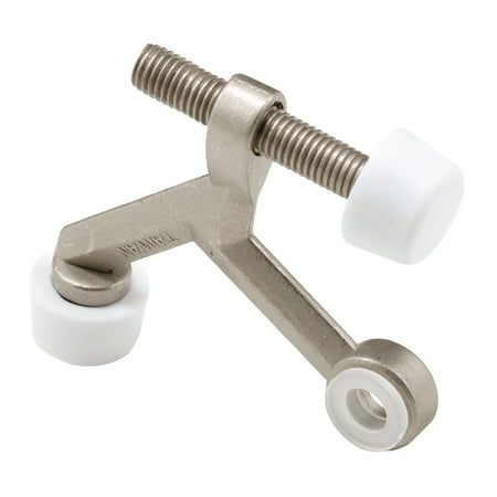 Ar 15 Bolt Pin Hinge Pin Door Stop, 1-1/4 in. Bolt, Diecast Construction, Satin Nickel, 30 Degree, Adjustable, Pack of 10 ()