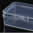 thumbnail image 4 of Caja de plástico PP rectangular, caja de almacenamiento con cubierta cuadrada, caja de almacenamiento transparente para piezas, caja de embalaje de productos pequeños, 4 of 5