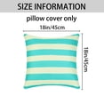 thumbnail image 5 of HMETOL Pack of 2 Throw Pillow Covers Modern Square Cushion Covers for Sofa Couch Living Room Light Blue-2 18" x 18", 5 of 6