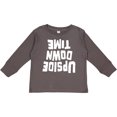 thumbnail image 3 of Inktastic Upside Down Time Boys or Girls Long Sleeve Toddler T-Shirt, 3 of 5