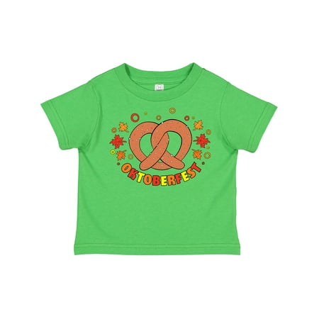 

Inktastic Oktoberfest with Pretzel and Leaves in Orange Red and Yellow Gift Toddler Boy or Toddler Girl T-Shirt