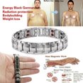 thumbnail image 4 of Pulsera de salud magnética unisex Imanes desmontables Cadena Pérdida de peso Quema de grasa Sywqhk Cuidado Belleza, 4 of 9