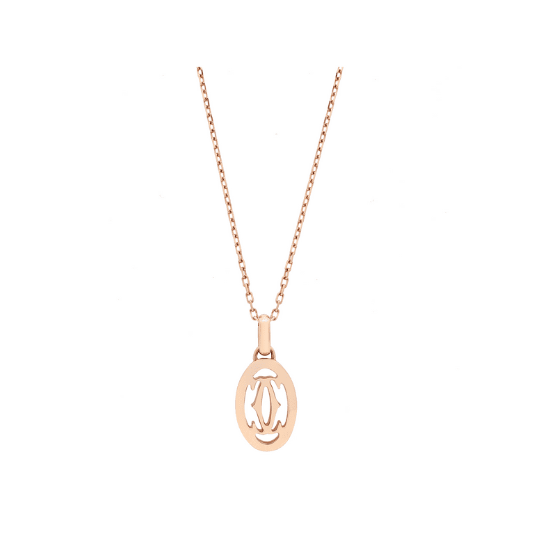 14k Letter C Necklace Solid Gold Initial C Necklace With Tiny 