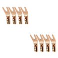 thumbnail image 4 of Cateissary 4X Clip de Cable conector de Cable Banana Plug oro plata cobre tamaño compacto de larga duración ahorro de espacio suministros de Type1 NO1, 4 of 6