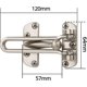 thumbnail image 5 of Cerradura de puerta con barra oscilante BRI plateada, 5 of 5
