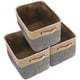 thumbnail image 1 of Juego de cestas de almacenamiento plegables [paquete de 3], organizador plegable de tela de lona con asas, caja cúbica de almacenamiento para armario de oficina en casa, 1 of 6