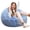 Blue, variant on Fluffy Faux Fur Bean Bag Chair Round Memory Foam Ultra Soft For Teens Playroom Living Room Bedroom Rainbow