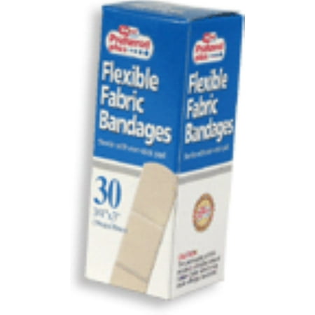 Bandages Flexible Fabric Adhesive  3/4 Inch X 3 Inches 30