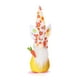 thumbnail image 2 of Bewildely Conejito de Pascua zanahoria Gnomo muñeca sin rostro decoración flor estampado conejo niños arreglo suministros fiesta enano Decoración Kits de decoración para fiestas flor blanca Bewildely HA070626-02, 2 of 6