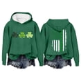 thumbnail image 2 of Clothing! Yajing Hoodies for Women St.P Day Sweatshirt for Women Fall Tops Graphic Hoodies Long Sleeve Shirts Print Pullover Tops Oversized Hoodies for Women Green Xxl, 2 of 4