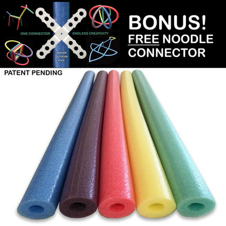Famous Foam Pool Noodles - 5 PACK Random Colors