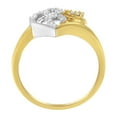 thumbnail image 4 of 10K Two-Toned Gold 1/6ct TDW Diamond Heart Shape Cluster Ring (H-I, I1-I2), 4 of 8