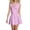 Pink, variant on DYTTDG Women's Sleeveless V-Neck Button-Front Mini Dress | Notch Collar A-Line Casual Work Dress, Summer Dress for Office