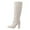 White, variant on UngA Cowgirl Boots Women's Western Boots Square Toe Heel Zipper Embroidered Ankle Boots White,6.5