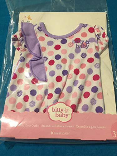American Girl Bitty Baby Flower and Dots PJS For Girls Size M 4/5 