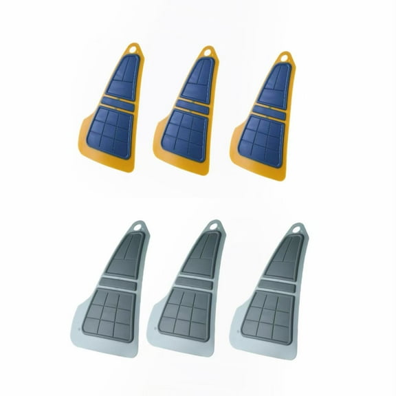 6 pcs Silicone Kitchen Scraper Tool in Bright Color for Easy Dish Cleaning