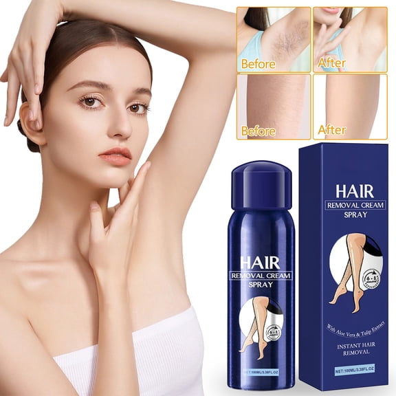 Momihoom Hair Removal Spray Foam Cream: For Women and Men Face, Bikini, Legs, Arms, Underarms, Armpit, Public & Private hair - Soothing, Effective, Painless Body Depilatory Foam