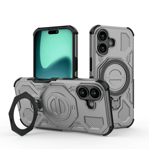 Funda GANGXUN para iPhone 17 , magnética, ligera, soporte 360°, antigolpes