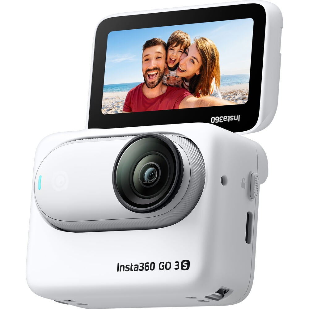 Insta360 GO3 S Standard Edition (White, 64GB) with Mini Suction Cup, 2 Pack Black Buckle Basic Mount, Adhesive Mounts, Blower And Much More  (13PC Accessory Bundle)