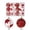 Red, variant on Dvumao 2.4 in Sequin Foam Christmas Bauble 12 Pack, Sparkling Hanging Ornament Set for Tree