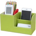 thumbnail image 1 of Organisateur de Bureau Multifonctions 3 Compartiments de Rangement Cuisinière à Stylos (Vert), 1 of 5