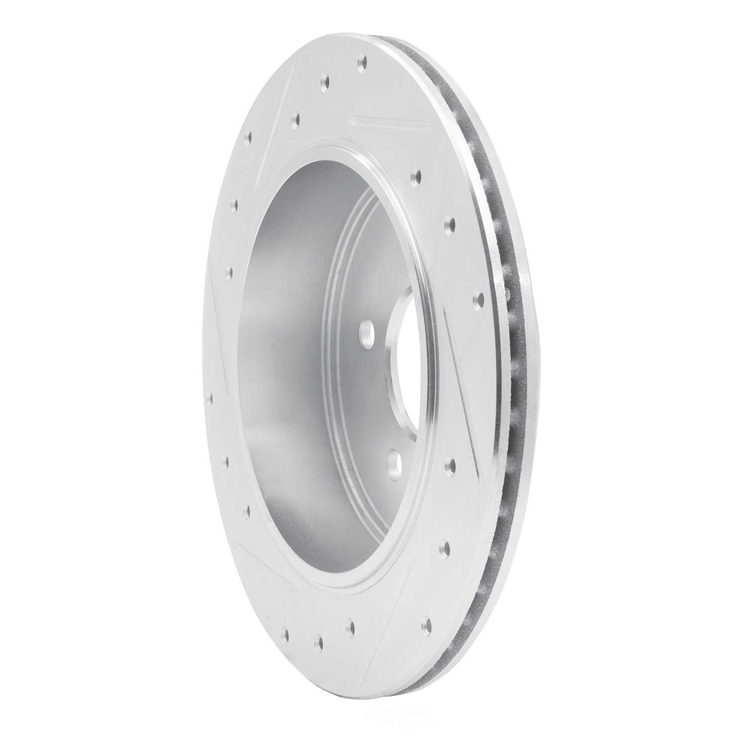 Dynamic Friction Company 631-56020R DFC Brake Rotor - Drilled And Slotted - Silver