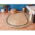 thumbnail image 3 of Chouhan Rugs Natural Jute Black 3 Bordered Rug Bohemian Rug Decor Rug Handwoven Rug Custom Rug Decorative Rug, 3 of 4
