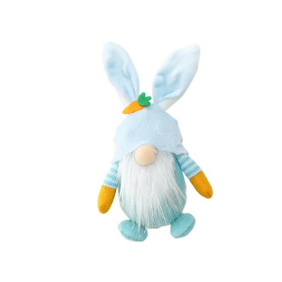 Blue Blue Cotton Easter Gnome Plush Doll Hanging Decoration For Spring Holiday Tree Or Home Accent