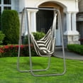 thumbnail image 6 of Aqyh Hammock Chair with Stand, Heavy-Duty Hanging Chair with Pillow, for Indoor Outdoor, Sturdy Swing Chair with Stand Max Load 220 pounds, 6 of 9
