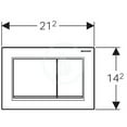 thumbnail image 2 of Geberit 115.080.KH.1 Flush Plate - Chrome Glossy, 2 of 3