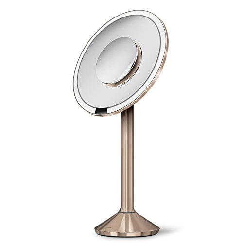 gold lighted vanity mirror