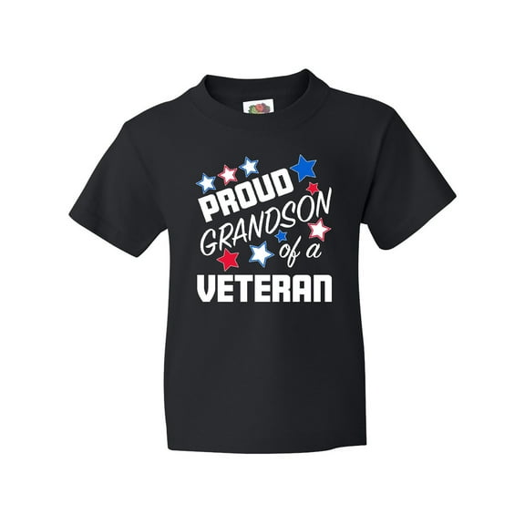 Inktastic Proud Grandson of a Veteran- Veterans Day Youth T-Shirt