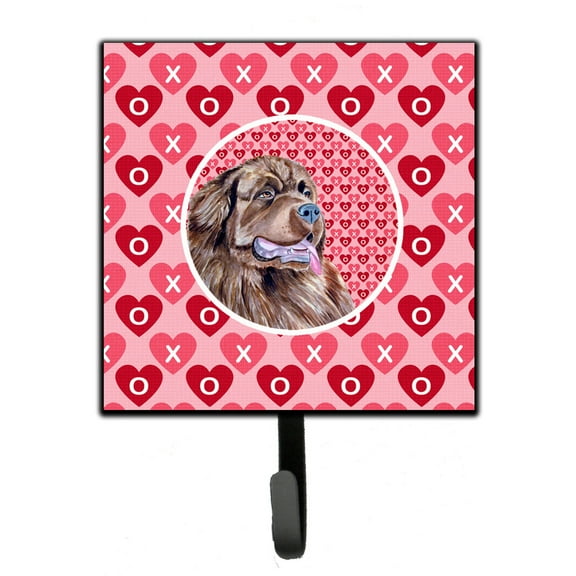 Newfoundland Hearts Love and Valentines Day Portrait Leash or Key Holder