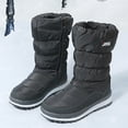 thumbnail image 6 of IUJSOY Women's Fashion Platform Snow Boots Thick Waterproof Winter Boots Side Zipper Mid Calf Boot, 6 of 7