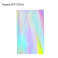 thumbnail image 2 of Nappe d'Anniversaire Brillante Jetable Lasers Rectangulaire Nappe Design en Feuille Colorée Couverture de Table Fournitures de Fête Nappe Jetable, 2 of 8