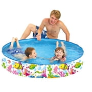 Taylor Toy Snapset Swimming Pool for Kids | Toddler and Baby Pool | 47" Diameter x 10" Depth, 59 Gallon Kiddie Pool | Sea Buddies