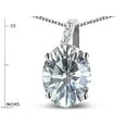 thumbnail image 3 of Star K�  Oval 9x7 Genuine White Topaz Journey Pendant Necklace, 3 of 9