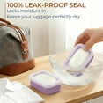 thumbnail image 5 of Leak Proof Silicone Travel Soap Box 0.08 Gallon Portable Soap Holder with Lid for Business Trip Gym Camping Bathroom Washing Easy Clean, Soap Box *1, 5 of 9