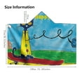 thumbnail image 3 of Pete the Cat Hooded Kids Beach Towels Toddler Microfiber Bath Wrap Hat Absorbent Swim Pool Cover-ups Poncho, 3 of 7