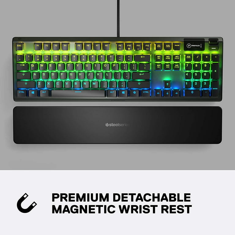 SteelSeries Apex 5 Mechanical Gaming Keyboard – RGB Illumination Hybrid Blue Switch - Walmart.com