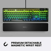 SteelSeries Apex 5 Mechanical Gaming Keyboard - Per-Key RGB Illumination , OLED Smart Display - Black
